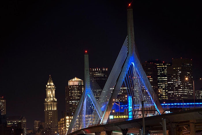 The Leonard P. Zakim Bunker Hill Bridge Boston, Massachusetts, USA