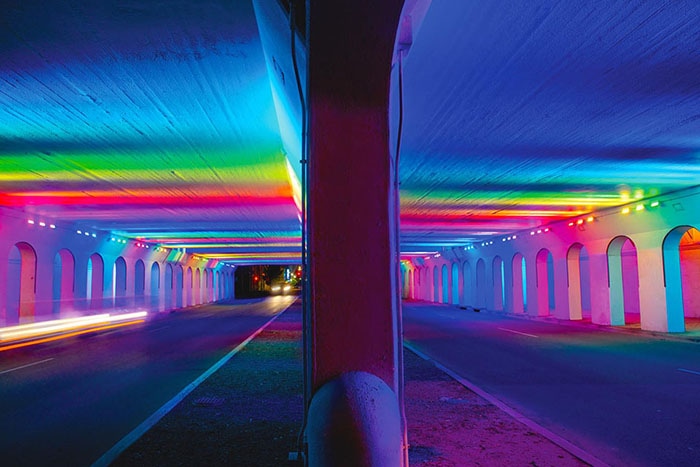 LightRails: An Artistic Lighting Installation