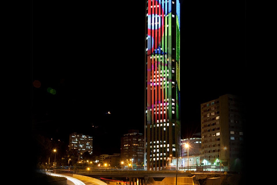 Torre Colpatria Bogotá Colombia Color Kinetics