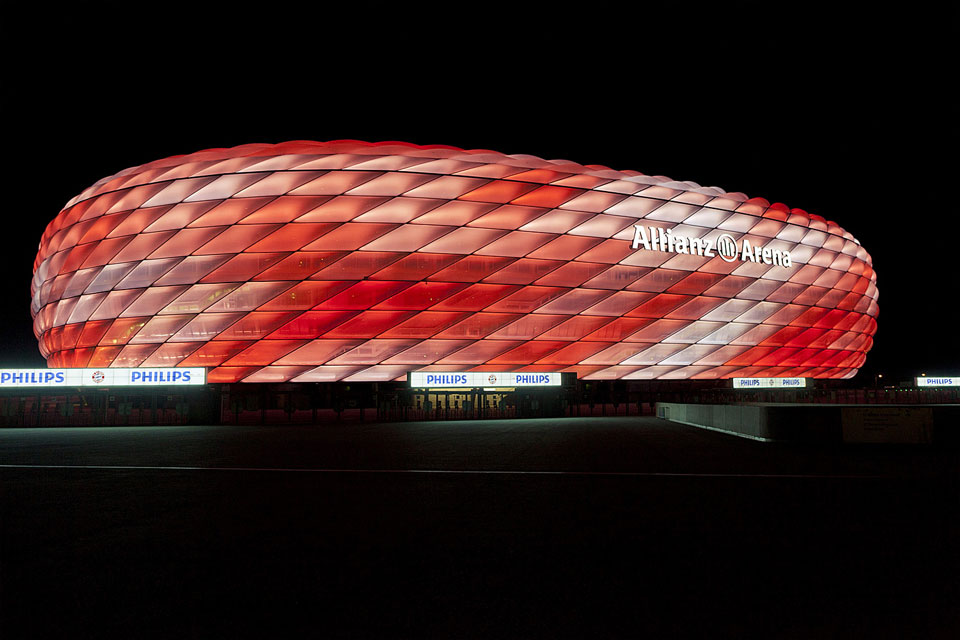 Allianz Arena Munich Bavaria Germany Color Kinetics