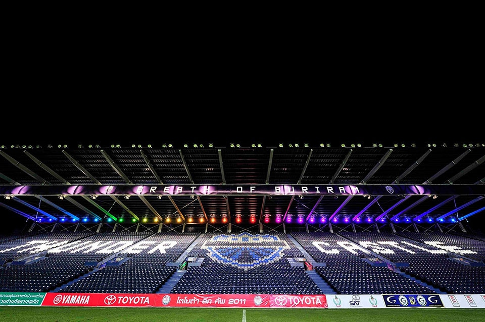 Buriram Stadium Buriram Thailand Color Kinetics Buriram Stadium Buriram Thailand Color Kinetics
