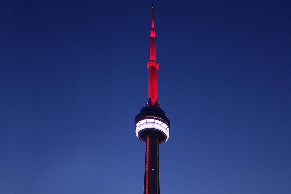 Cn Tower Toronto Ontario Canada Color Kinetics