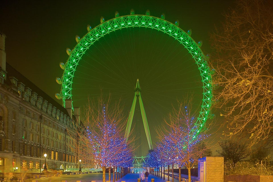 kalorie jeg lytter til musik bøf London Eye London, England, United Kingdom | Color Kinetics