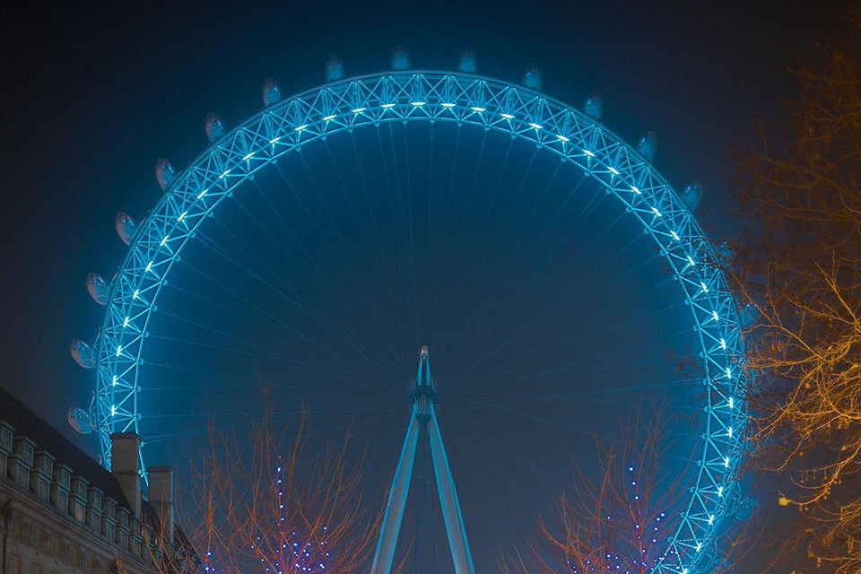 kalorie jeg lytter til musik bøf London Eye London, England, United Kingdom | Color Kinetics