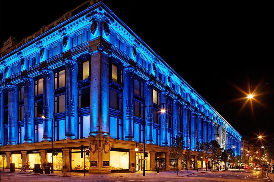 Selfridges London England United Kingdom Color Kinetics Selfridges London England United Kingdom Color Kinetics