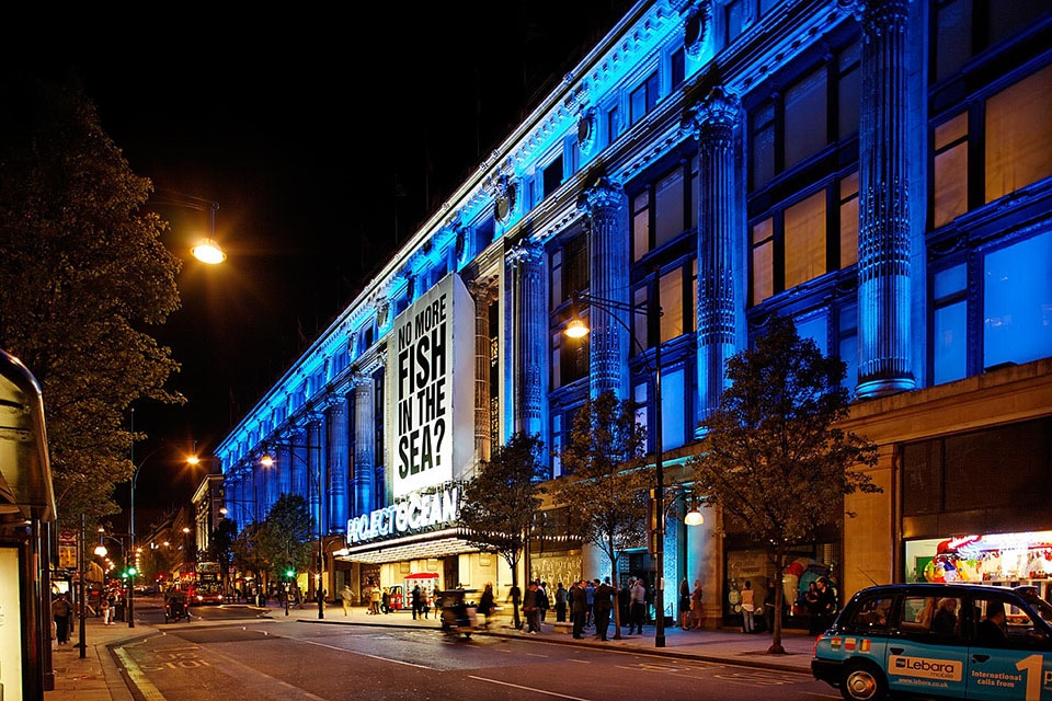 Selfridges lighting store