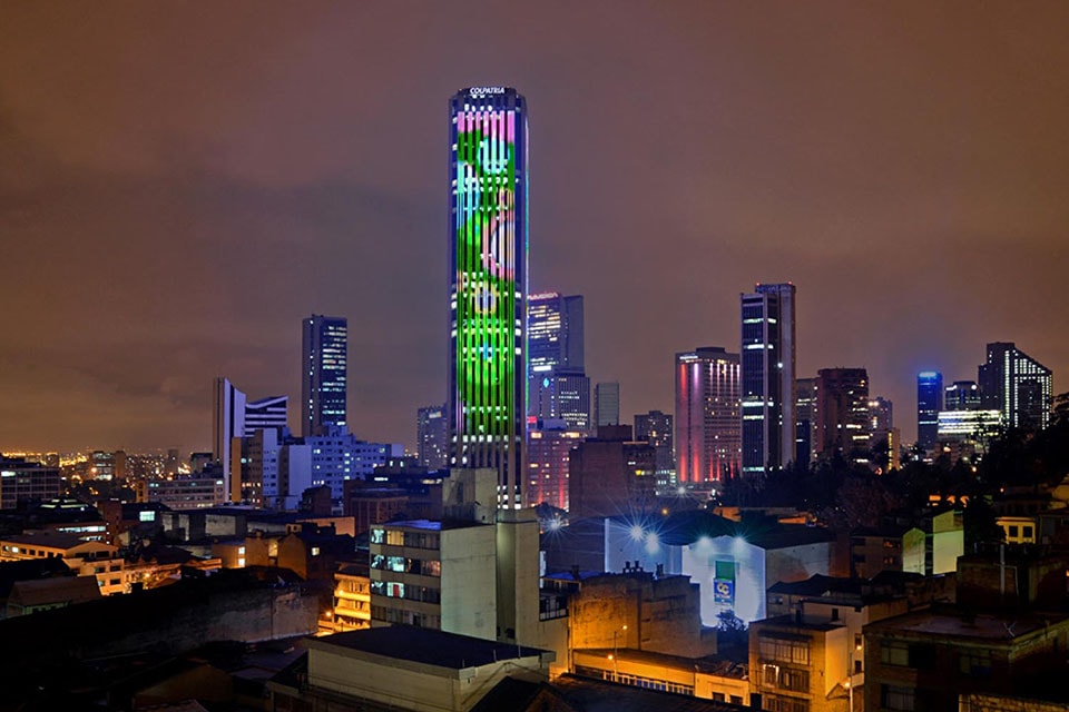 Torre Colpatria Bogota Colombia Color Kinetics